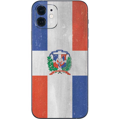 Dominican Republic Flag Faded iPhone 12 Skin